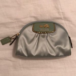 Coach light blue clutch